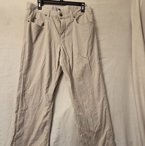 Ocean & Coast Men's Beige Casual Pants Size 34x30 Straight Leg Cotton Blend Chin